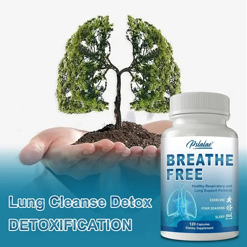 Breathe Free Support – Lung & Respiratory Wellness Capsules Respiratory Supplement Qst