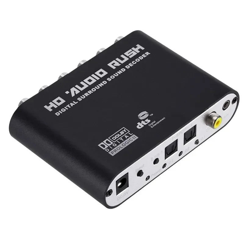 5.1 CH Audio Decoder SPDIF Optical Coaxial to RCA DTS AC3 Audio Decoder Qme