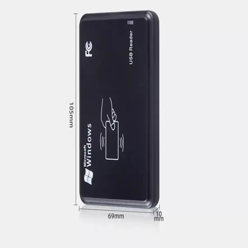 Dual-Frequency RFID Reader 125kHz 13.56MHz USB Card Scanner RFID Card Reader Qme