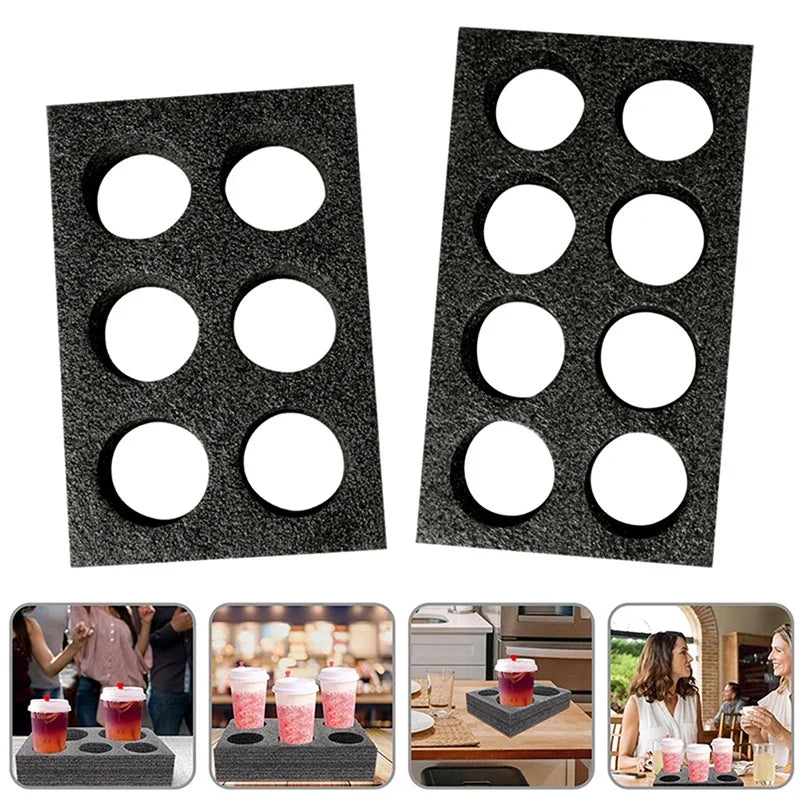 Portable Takeout Drink Cup Carrier Holder – Beverage Tray Cup Carrier Holder Qme