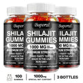 Shilajit Gummies 1000mg – Fulvic Acid & Trace Minerals | Pslalae Wellness Supplement Gummies Qst 100 Gummies-3bottles