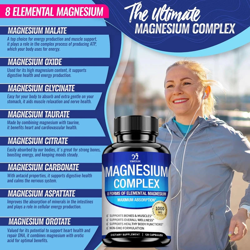Yimiduk Magnesium Complex – Bone, Muscle & Heart Support Magnesium Supplement Qst