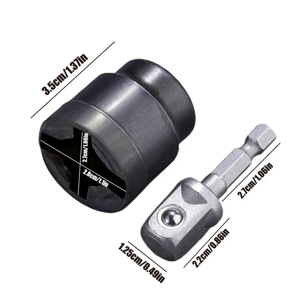 Scissor Jack Drill Adapter – RV Stabilizer Socket Tool Jack Drill Adapter Qme as shown