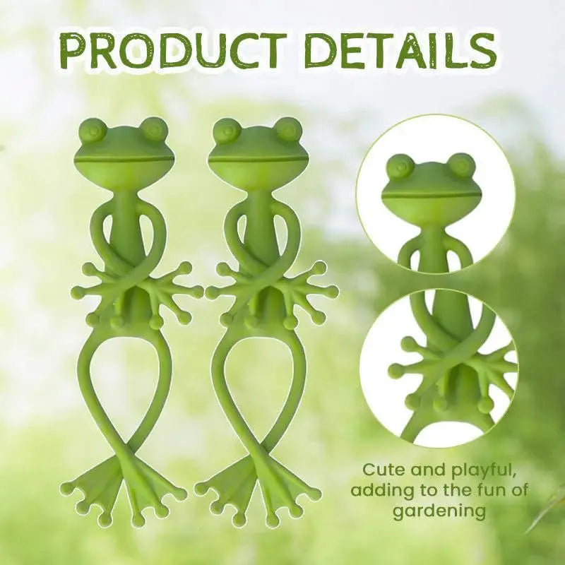 Frog Plant Stand Decorative Clip Plastic Support Frame Plant Support Clip Qme