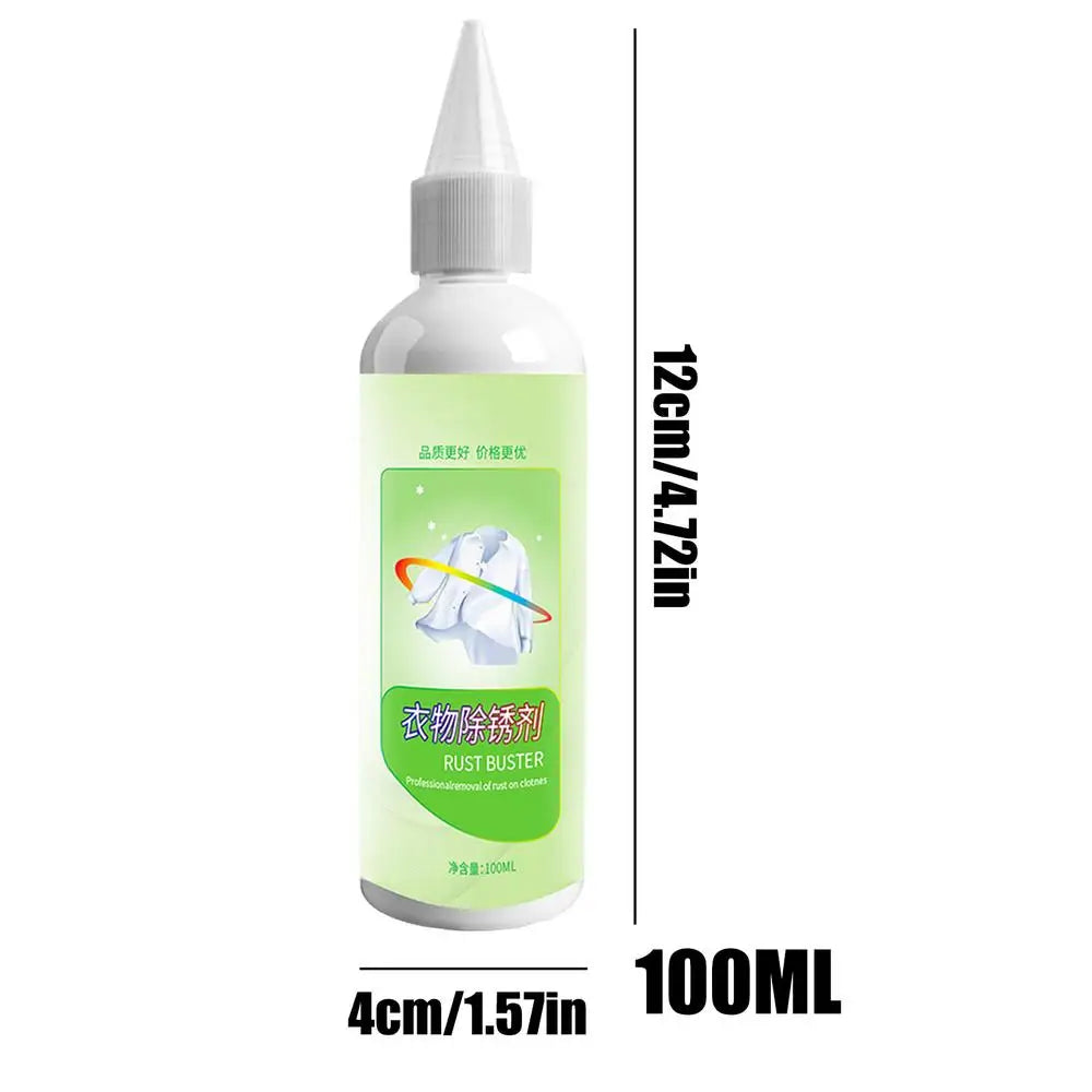 Portable Fabric Rust Remover – Safe for White Clothes & Garments Fabric Stain Remover Qme 100ml