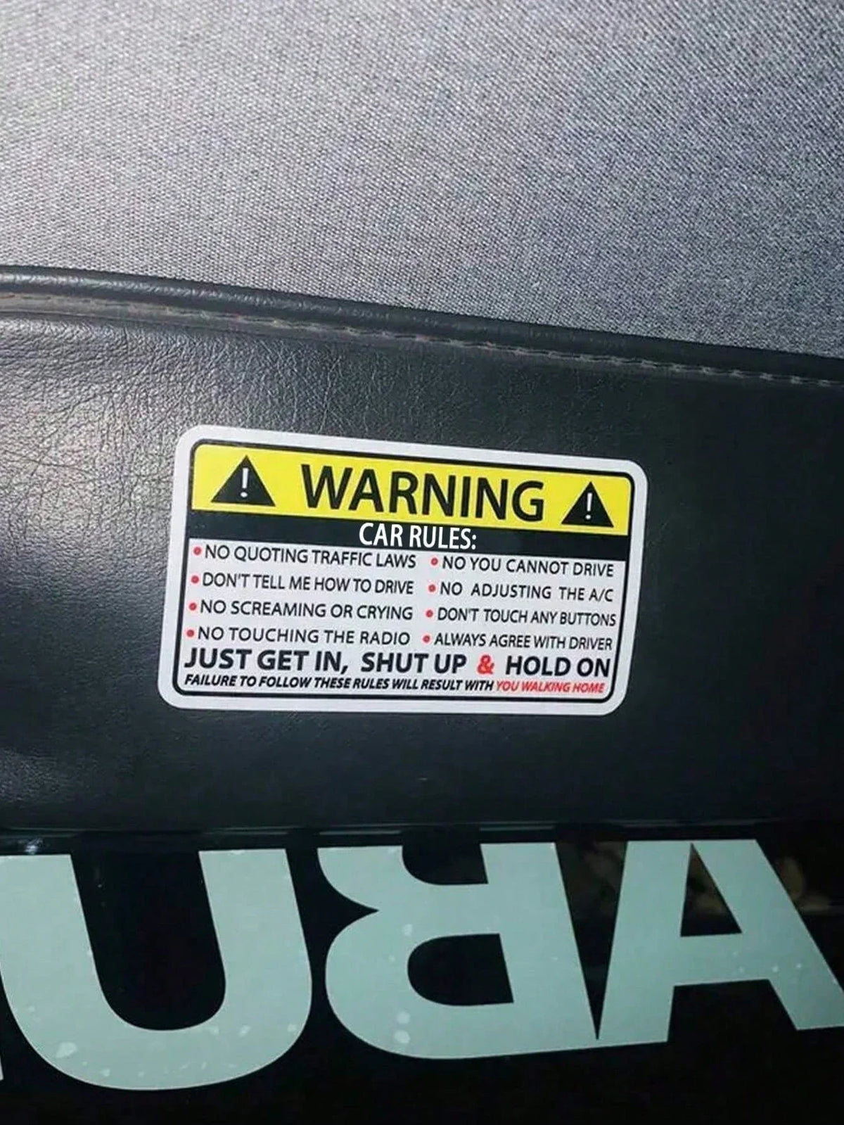 Car Safety Warning Stickers – Waterproof PVC Vinyl Decals Car Vinyl Decals Qme