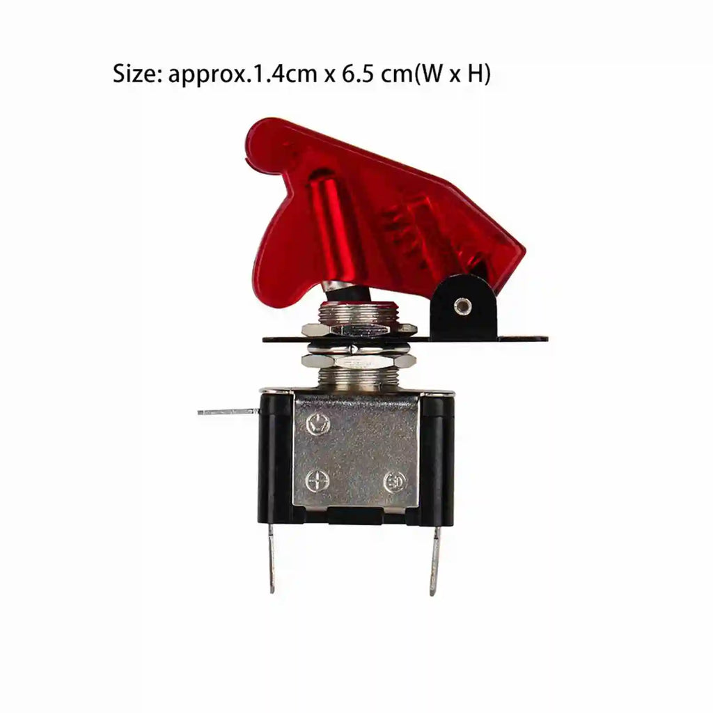 12V 20A SPST Car Rocker Toggle Switch – Red LED Cover Car Rocker Switch Qme