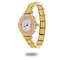 Women's Elastic Stainless Steel Oval Zircon Charm Bracelet Charm Bracelet Qme S 2