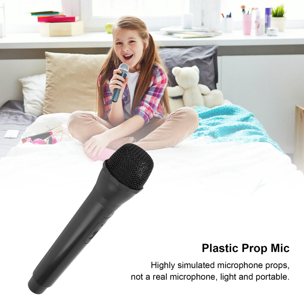 Realistic Prop Microphone for Karaoke, Stage & Dance Shows Prop Microphone Qst