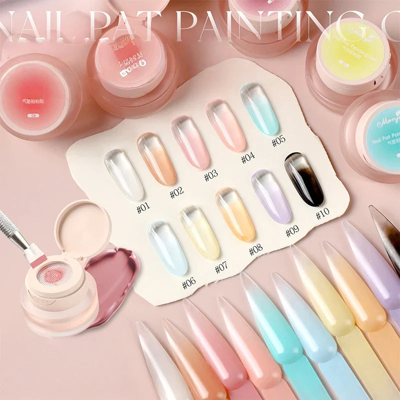 3D Cushion UV Nail Art Gel – Gradient Blush DIY Charm Tool Nail Art Gel Qme
