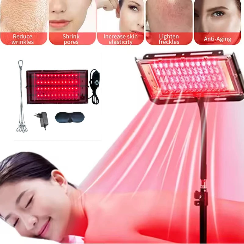 96 LED Red & Infrared Light Therapy Device 660nm 850nm | ZONGKUNG Red Light Therapy Panel Qst
