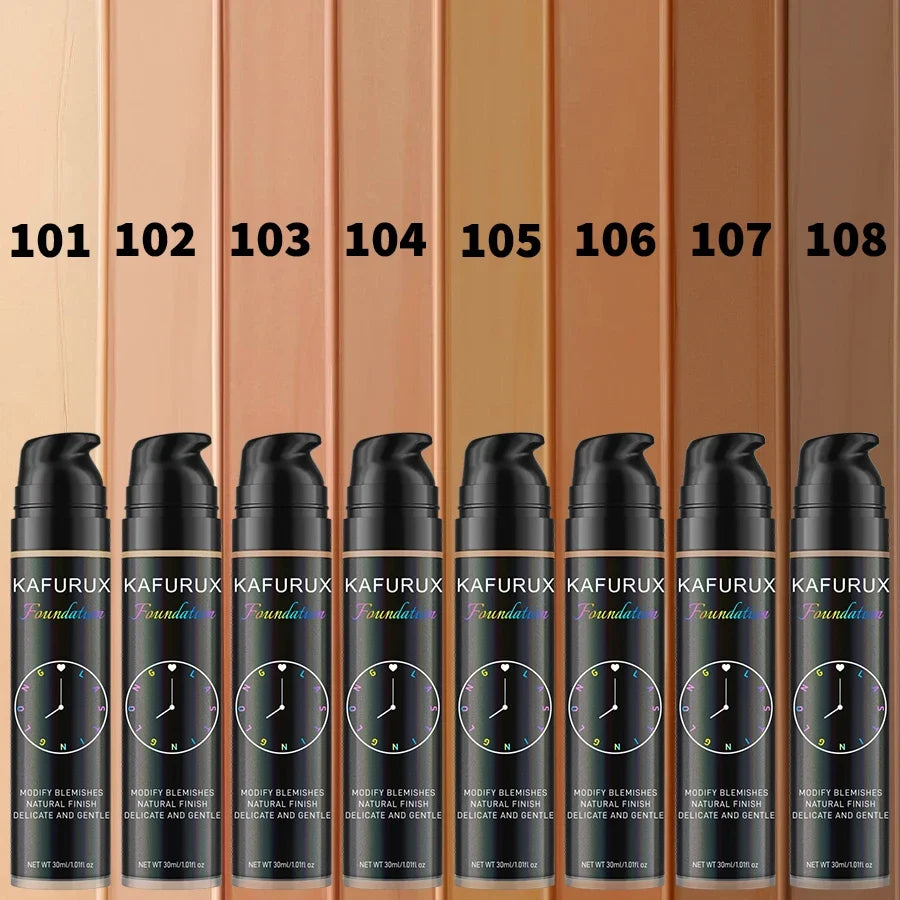 Waterproof Liquid Foundation & Concealer | 8 Shades, 24Hr Wear Liquid Foundation Qme