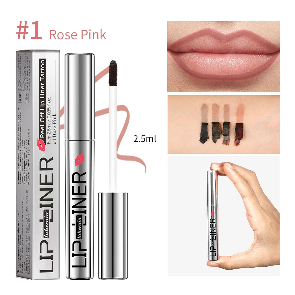 Matte Peel Off Lip Stain – Long-Lasting Tint & Hyaluronic Acid Peel Off Lip Stain Qst