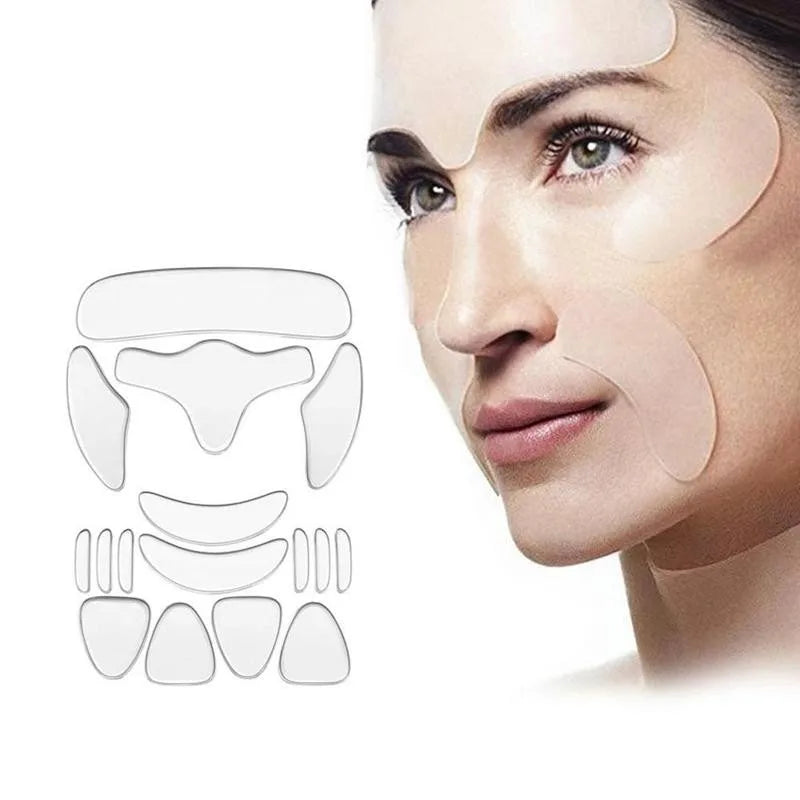 Reusable Silicone Anti-Wrinkle Patches – Face, Forehead & Neck Anti-Wrinkle Patches Qme