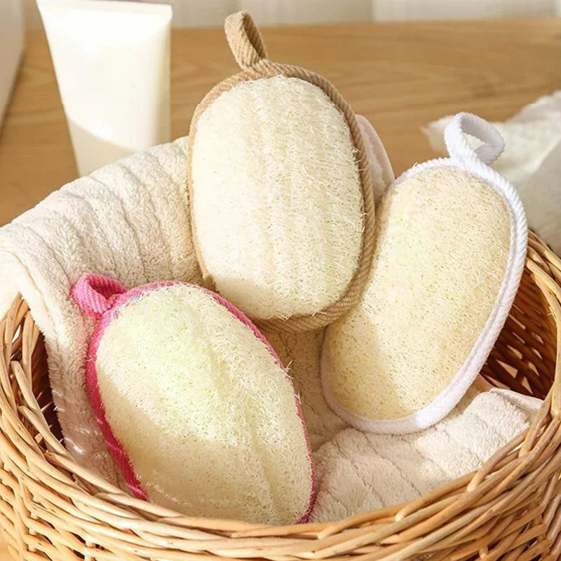 Natural Loofah Bath Sponge – Soft Exfoliating Body Scrubber Exfoliating Bath Sponge Qme