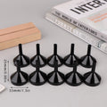 10Pcs Mini Funnels for Perfume, Essential Oil & Small Bottles Mini Filling Funnels Qst Black