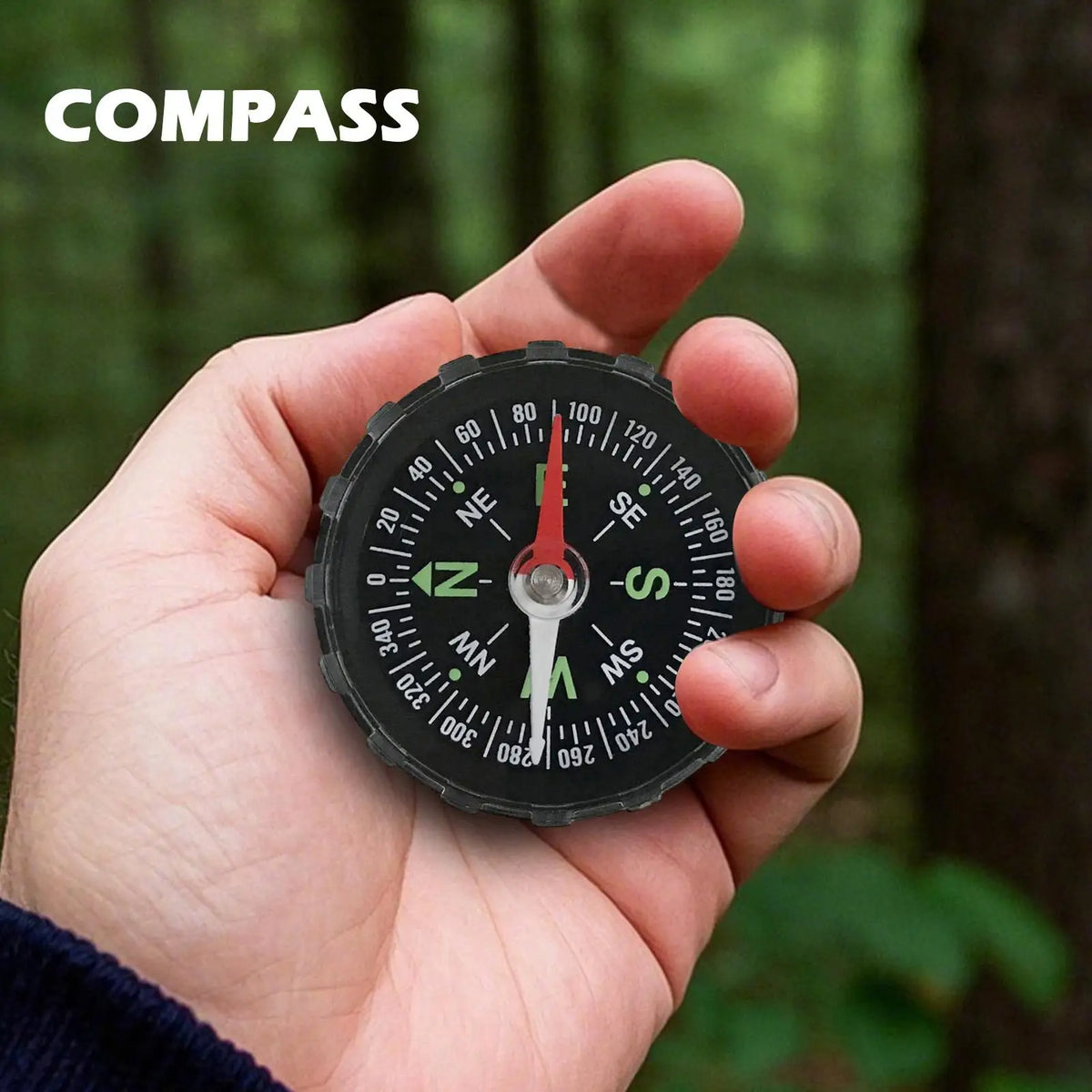 Portable Aluminum Compass for Camping, Hiking & Boating Outdoor Compass Qme