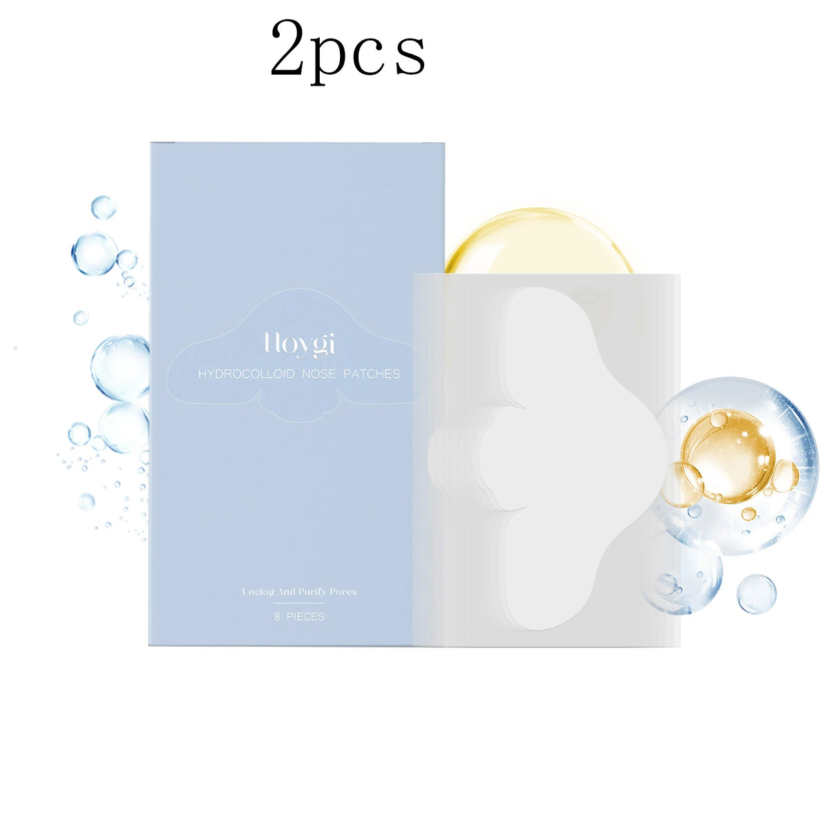 Hoygi Salicylic Acid Nose Patches – Pore Refining | 8 Pcs Nose Care Patch Qst 8pcs x2pcs
