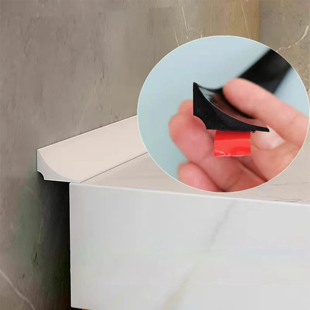 Silicone Water Barrier Strip – Bathroom & Kitchen Waterstop Silicone Waterstop Strip Qme