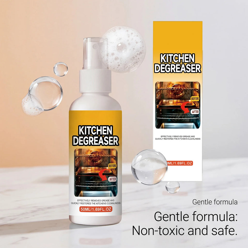 50ml Kitchen Degreaser Spray – Deep Clean & Restore Gloss Kitchen Degreaser Spray Qst