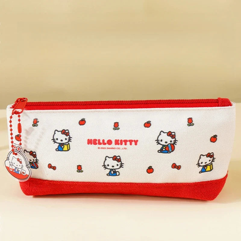 Hello Kitty Minimalist Fabric Pencil Case | Cartoon Style Fabric Pencil Case Qme
