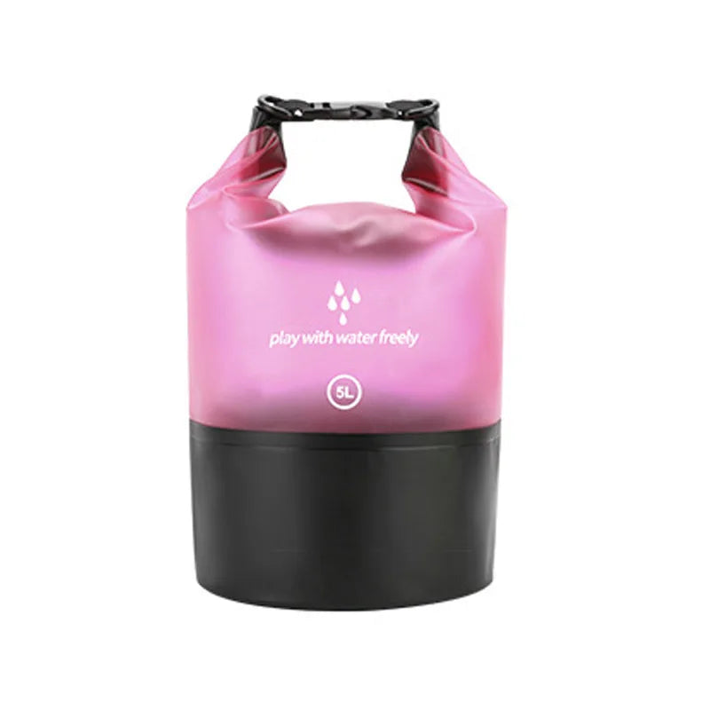 Waterproof Roll-Top Dry Bag – Lightweight PVC Storage Waterproof Dry Bag Qme Pink