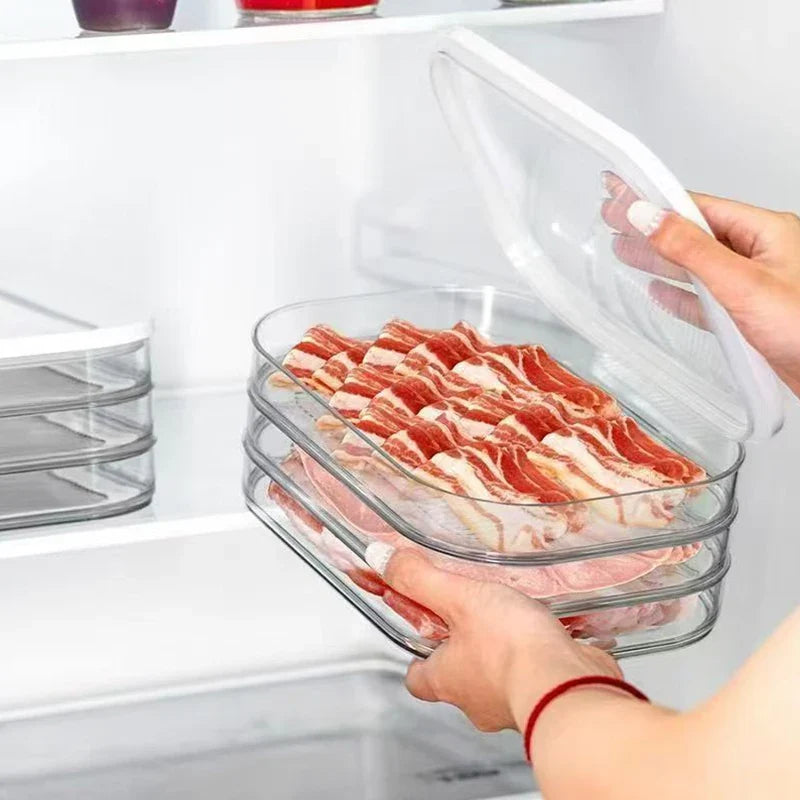 Stackable Deli Meat & Cheese Meal Prep Container with Lid Food Storage Container Qme