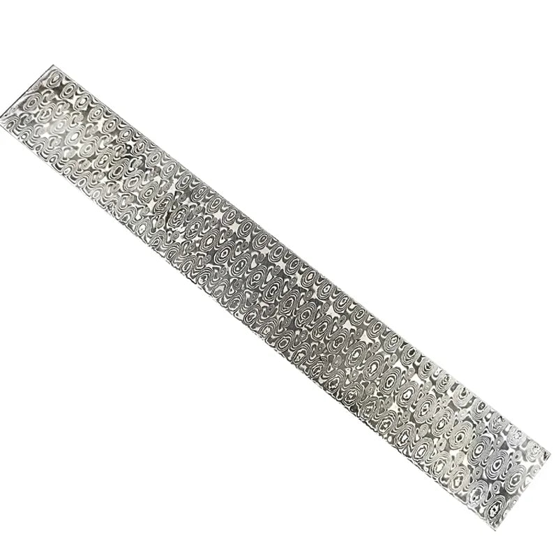 Damascus Steel Knife Billet 200x30x3mm – DIY Blade Making Bar Knife Making Billet Qst Rose 200x30x3mm
