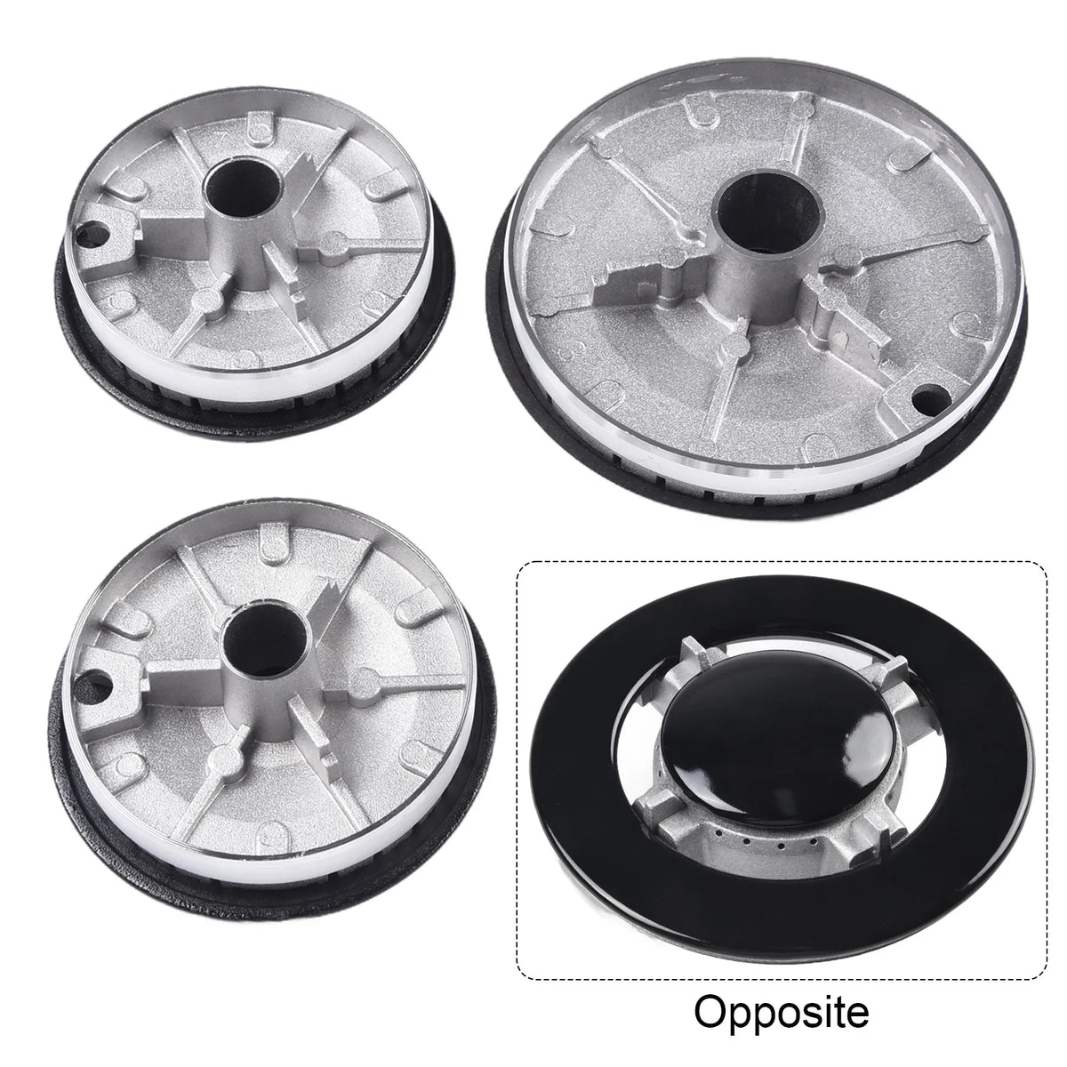 Zinc Alloy Gas Hob Burner Crown Flame Cap – Upgraded Stove Lid Stove Burner Cap Qme