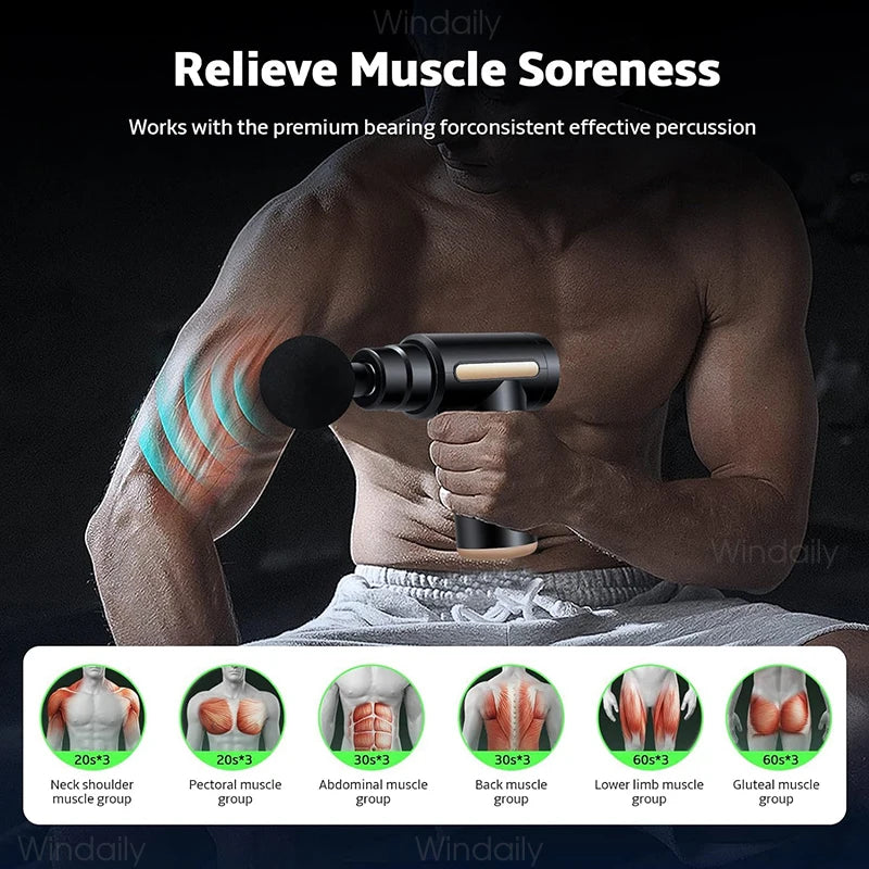 Windaily Mini Fascia Gun – Portable Percussion Massager Percussion Massager Qst