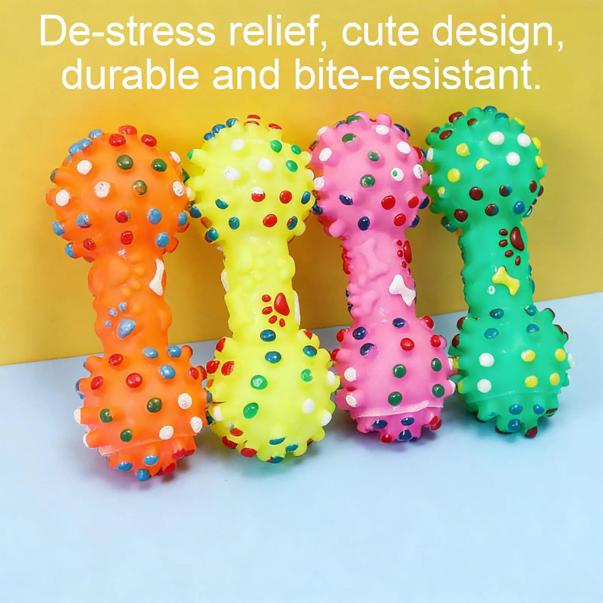 Interactive Dog Chew Toy – Squeaky Bite-Resistant Teeth Cleaner Dog Chew Toy Qst