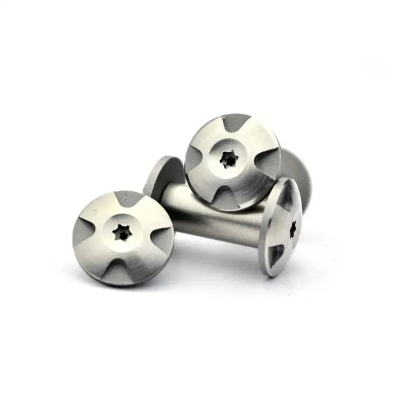 Swayboo M4 DIY Knife Handle Star Rivet Screws 5MM 6MM – 2 Sets Knife Handle Rivets Qst Silver 6MM-3-2pcs