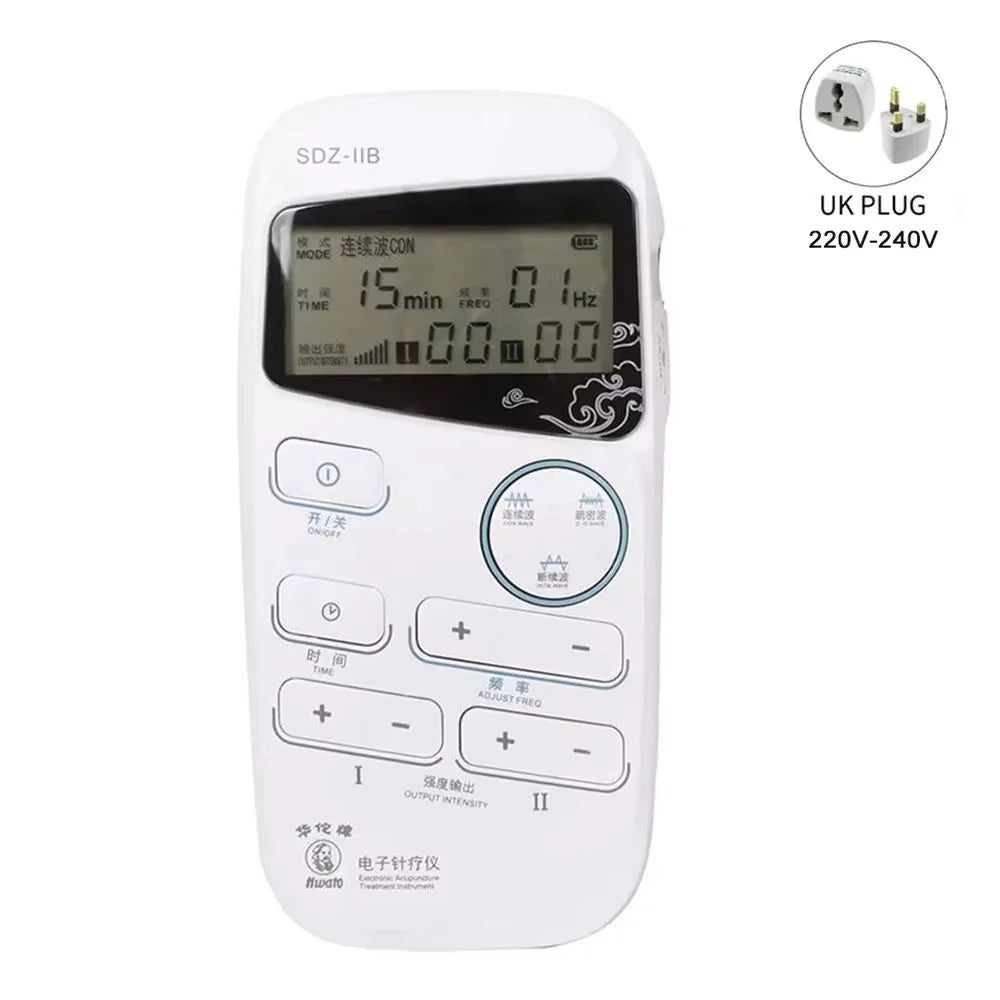 VamsLuna EMS Pulse Massager – 2-Channel Low-Frequency Stimulator EMS Pulse Massager Qst US Plug