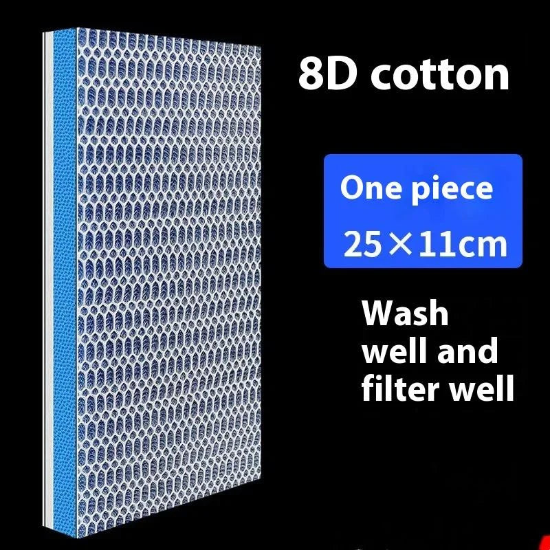 Aquarium 8D Filter Sponge – No-Glue Foam for Fish Pond & Tank Aquarium Filter Sponge Qme