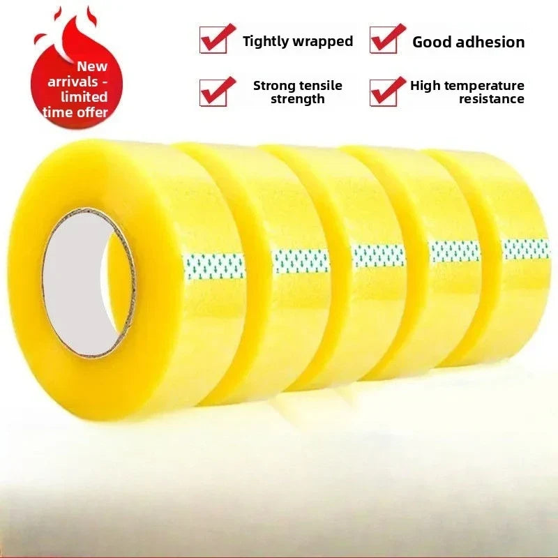 Clear Packing Tape 70M Strong Adhesive Box & Carton Sealing Packing Tape Qme