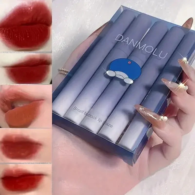 Matte Lipstick Set 5 Colors – Waterproof & Non-Stick | Qme Matte Lipstick Set Qme A2-500
