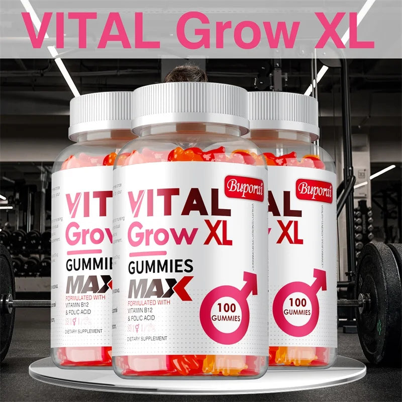 Vital Grow XL Male Gummies – Energy & Endurance Support Men's Wellness Gummies Qst