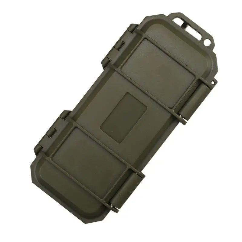 EDC Waterproof Shockproof Sealed Box with Sponge Insert Sealed Storage Case Qst green