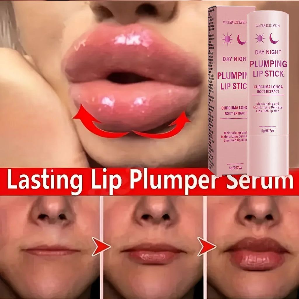 Day & Night Lip Cream – Curcuma & Aloe Vera Moisturizing Plumper Lip Cream Treatment Qme