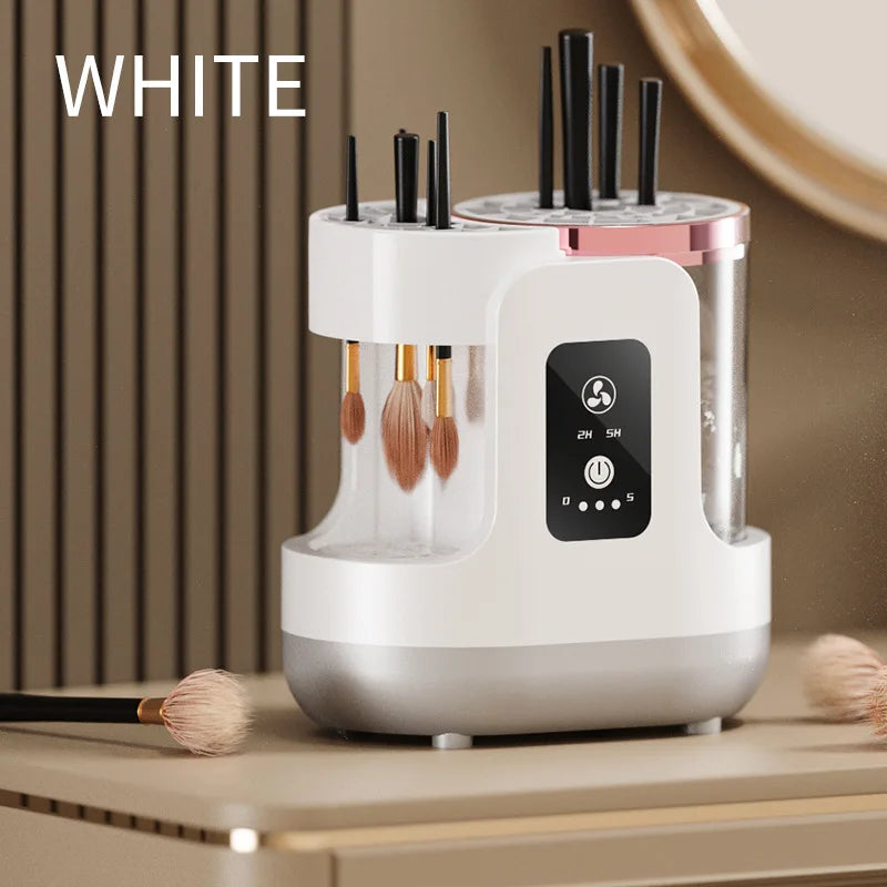 USB Electric Makeup Brush Cleaner & Dryer Machine Makeup Brush Cleaner Qst White