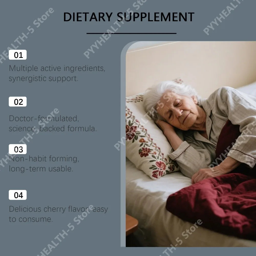 Docteat Sleep Gummies 30ct – Magnesium, GABA & Chamomile Sleep Support Gummies Qst