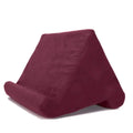 Sponge Pillow Tablet Stand Holder – Multi-Angle Soft Pad Tablet Pillow Stand Qme Dark Red