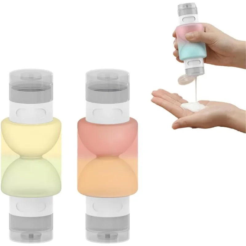 Silicone Travel Dispenser Bottle – Leak-Proof & TSA Approved Travel Dispenser Bottle Qme