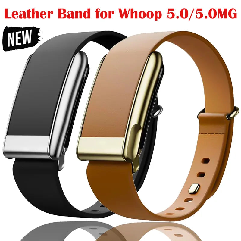 WHOOP 5.0 Leather Slim Fitness Band – Soft & Breathable Strap Fitness Tracker Band Qme