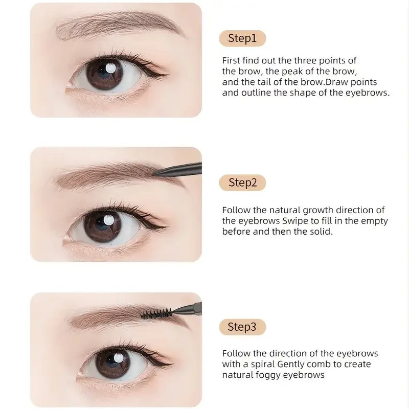Waterproof Eyebrow Pencil – Double-Headed Ultra-Fine | Qme Eyebrow Pencil Qme