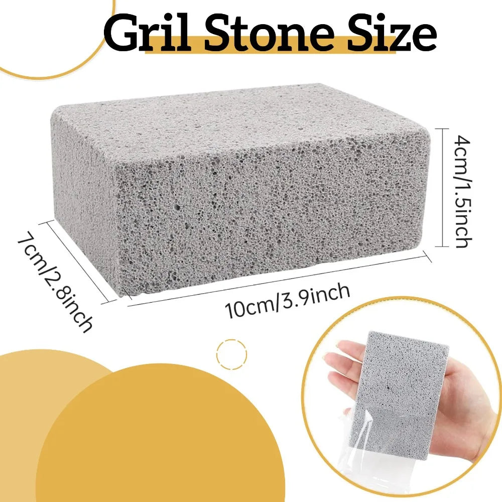 BBQ Grill Cleaning Pumice Stone | Outdoor Grill Cleaner Grill Cleaning Stone Qme