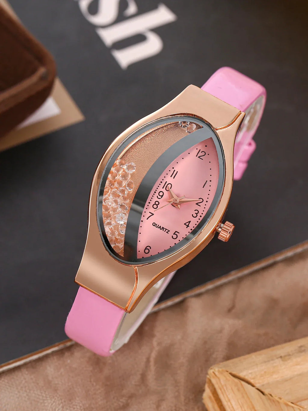 Diamond-Inlaid Serpentine Belt Women's Fashion Watch Women's Fashion Watch Qme
