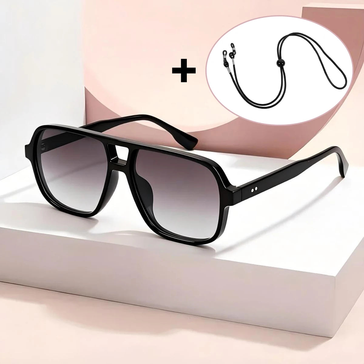 VOPHA Vintage Oversized Square Sunglasses UV400 Unisex S15 Unisex Sunglasses Qst C2