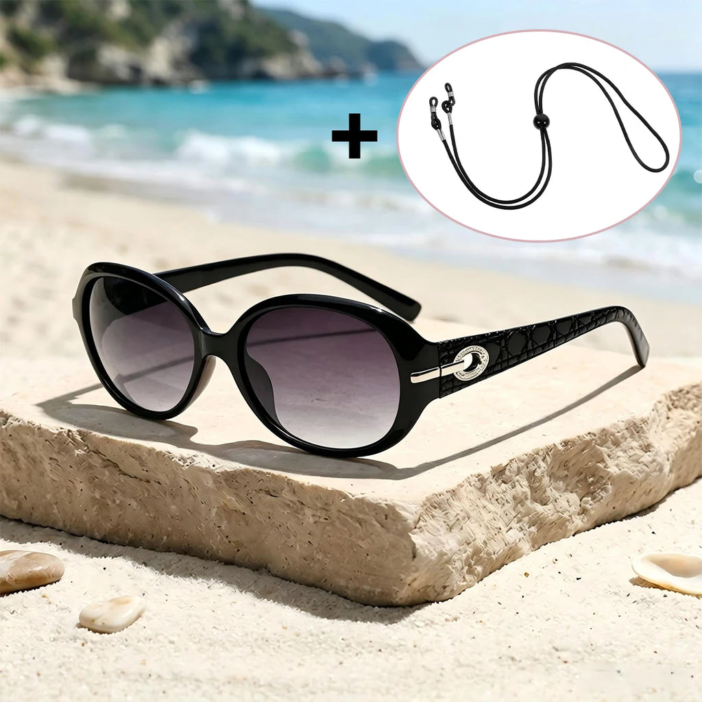 Women's Polarized UV400 Sunglasses – Retro Diamond Butterfly Frame Polarized Sunglasses Qst Black gray