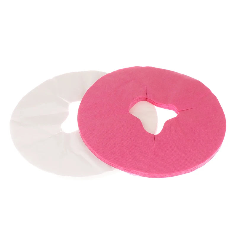 100pcs Disposable Massage Face Cradle Covers – Headrest Pads Massage Table Accessories Qst